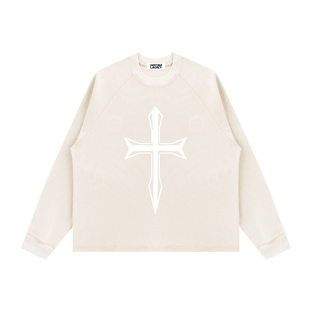 Ventura Legacy | Unisex Vintage Wash Boxy  Waffle Sweatshirt Northmark