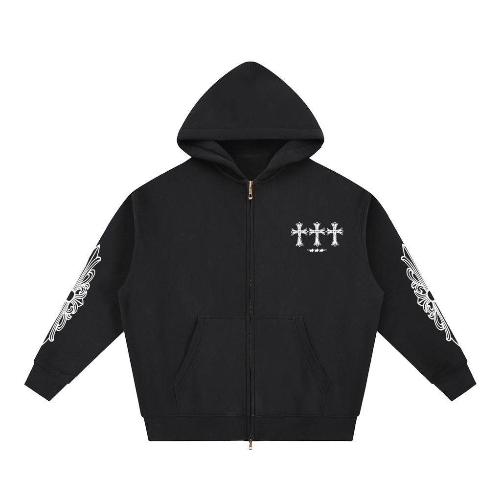 Zip Boxy Hoodie Levory