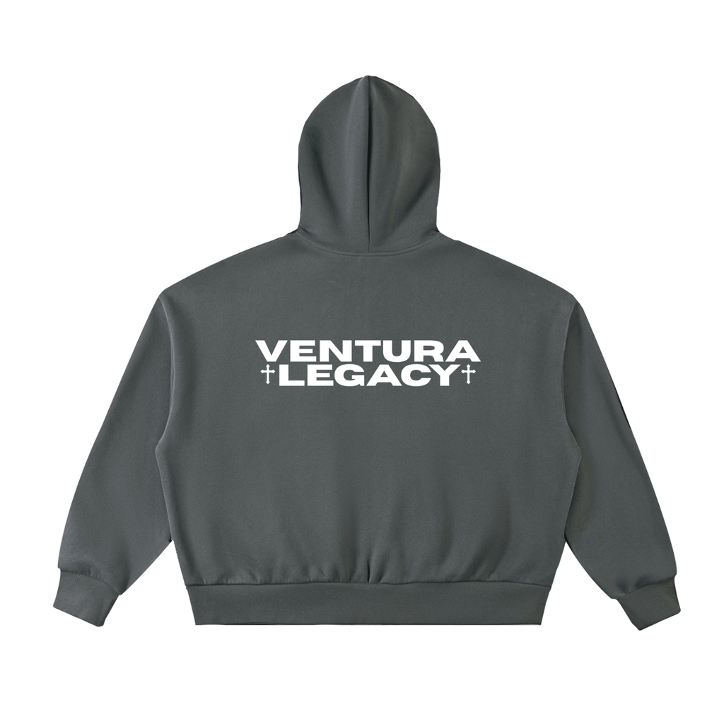 Ventura Legacy | Fleeced Full-Zip Boxy Hoodie Xebec