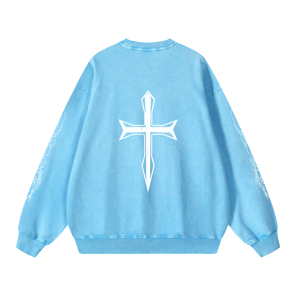Snow Washed Oversized Sweatshirt