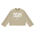 Ventura Legacy | Unisex Mock Neck Raw Edge Boxy Sweatshirt ODD