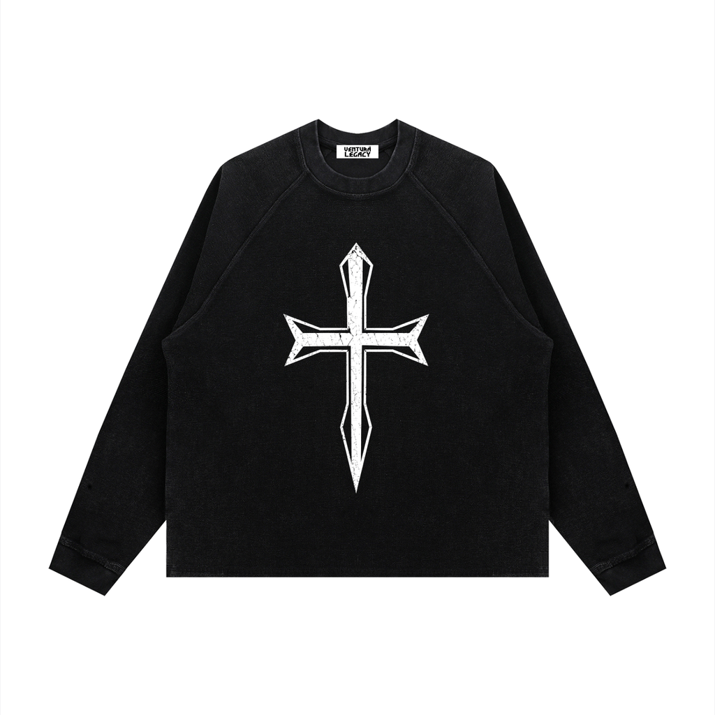 Ventura Legacy | Unisex Vintage Wash Boxy  Waffle Sweatshirt Northmark