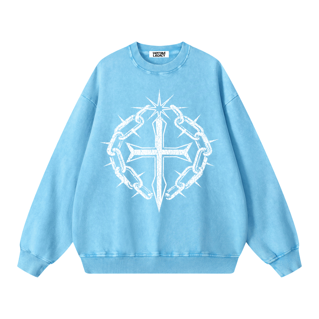 Snow Washed Oversized Sweatshirt