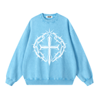 Snow Washed Oversized Sweatshirt