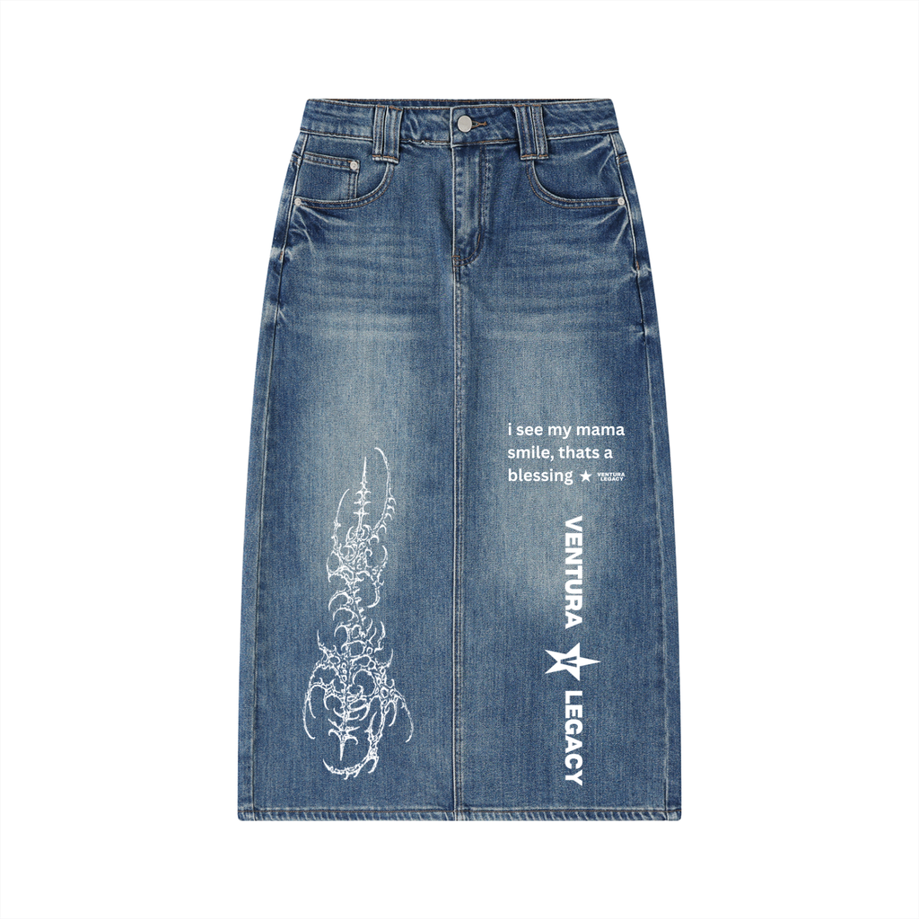 Ventura Legacy  | Women’s Vintage Wash Denim Skirt Dormama