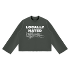 Ventura Legacy | Unisex Mock Neck Raw Edge Boxy Sweatshirt Hated