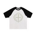 Color-Blocked Raglan Sleeve T-Shirt
