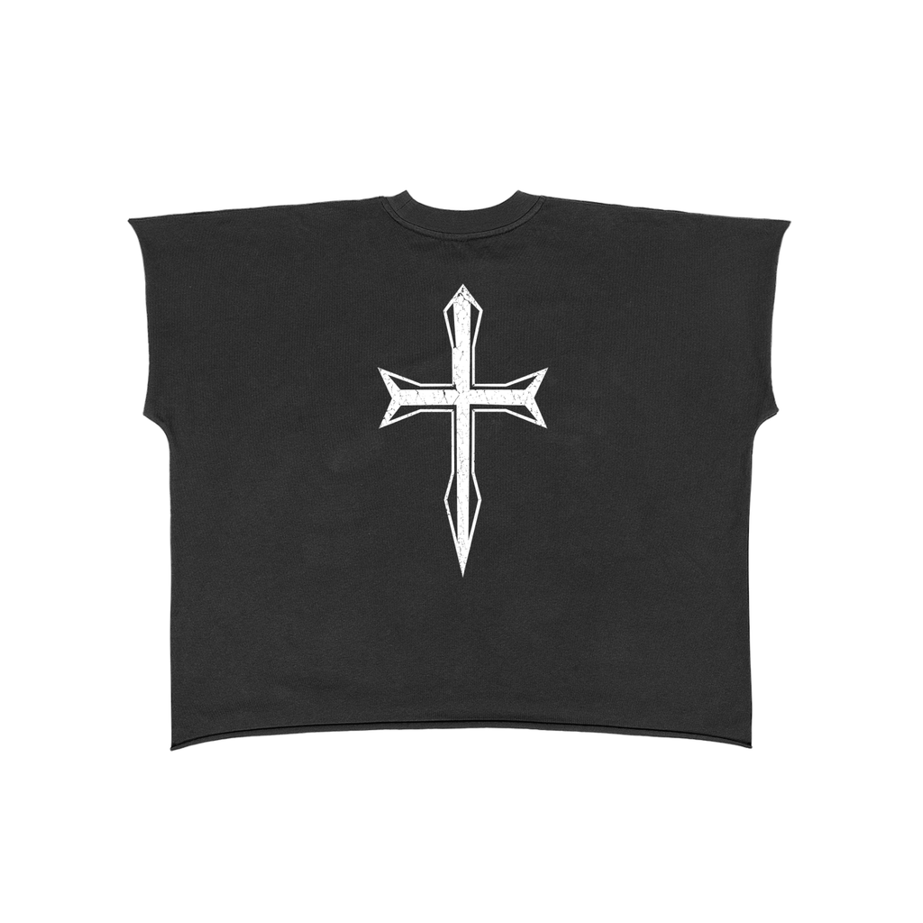 Ventura Legacy | Raw Edge Boxy Non-Shrink T-Shirt Cross