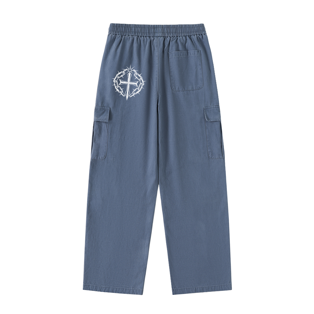 Ventura Legacy | Drawstring Waist Straight-Leg Cargo Pants Zombre
