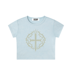 Snow Washed Crop Top