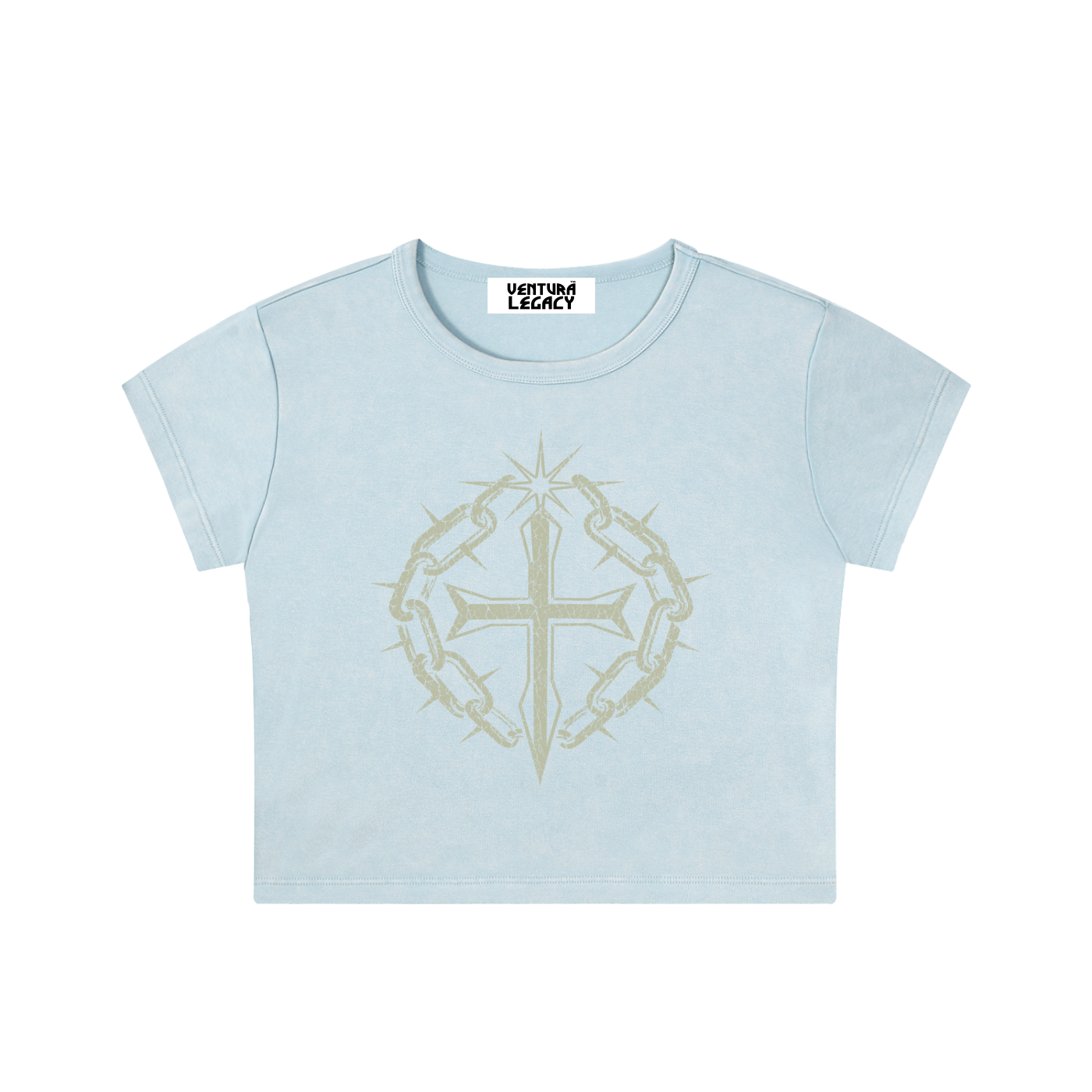 Snow Washed Crop Top