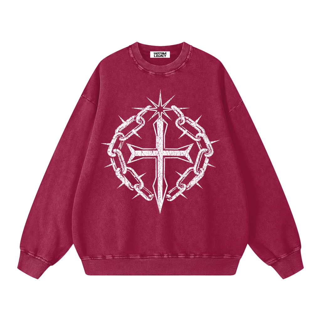 Snow Washed Oversized Sweatshirt