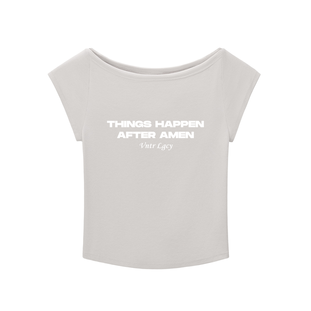 Ventura Legacy | Essential Wide Neck Baby T-shirt Amen