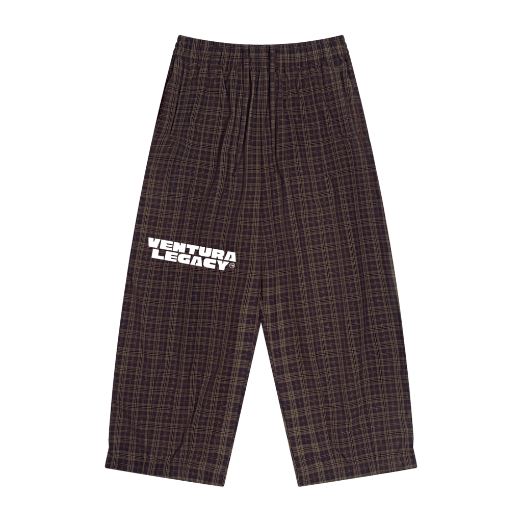 Ventura Legacy | Unisex Plaid Wide Leg Pants Cross