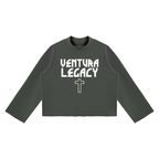 Ventura Legacy | Unisex Mock Neck Raw Edge Boxy Sweatshirt ODD