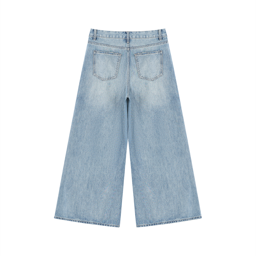 Ventura Legacy | Women's Vintage Wash Distressed Wide Leg Jeans Northmark
