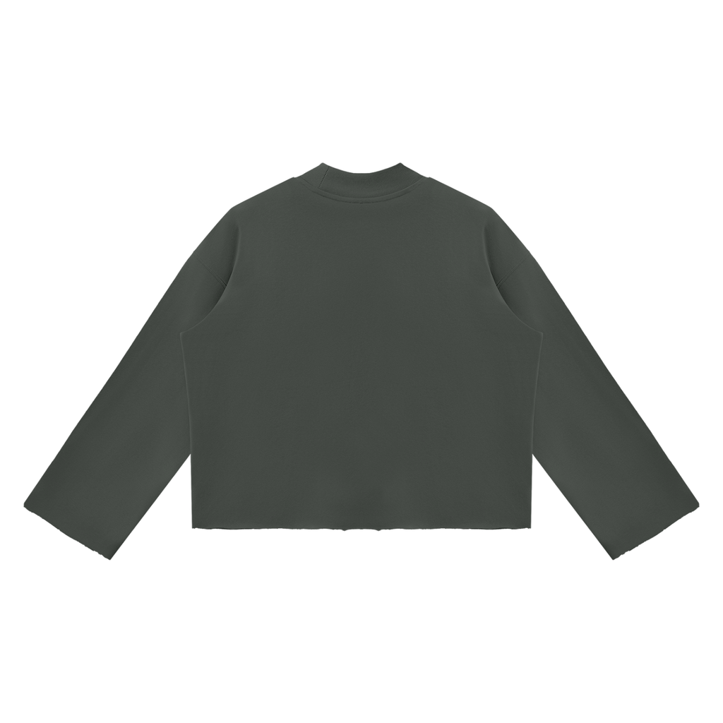 Ventura Legacy | Unisex Mock Neck Raw Edge Boxy Sweatshirt Esia