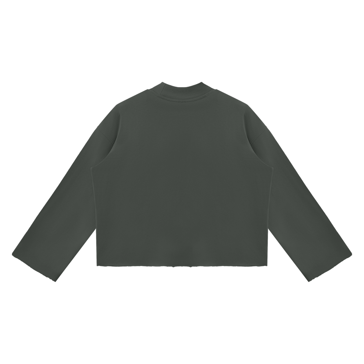 Ventura Legacy | Unisex Mock Neck Raw Edge Boxy Sweatshirt Esia