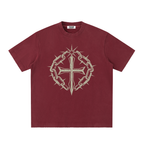 Heavyweight Vintage Washed Frayed T-Shirt