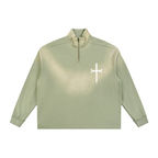 Ventura Legacy | Sun Fade Raw Edge Quarter-Zip Sweatshirt Northmark