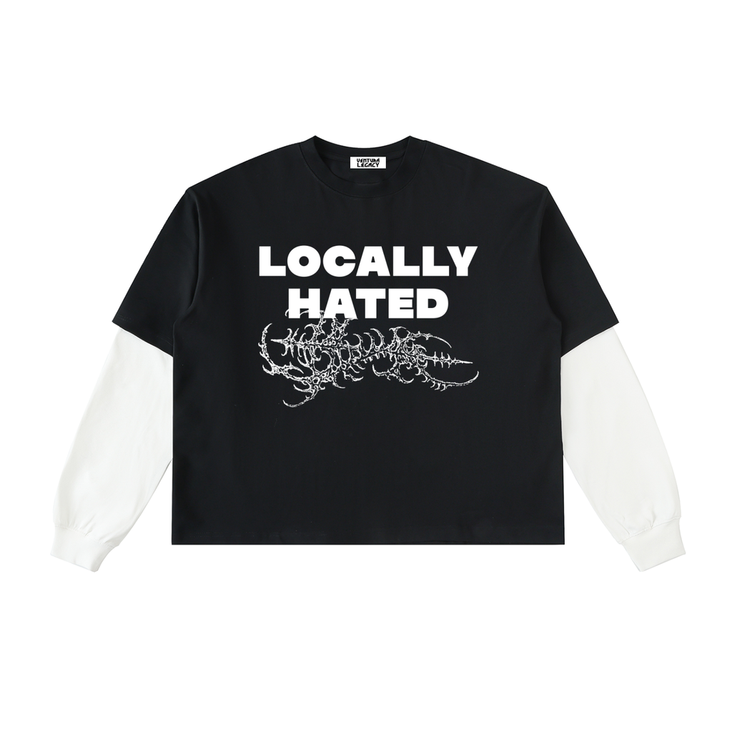 Ventura Legacy | Layered Contrast Sleeve Cotton T-Shirt Hated