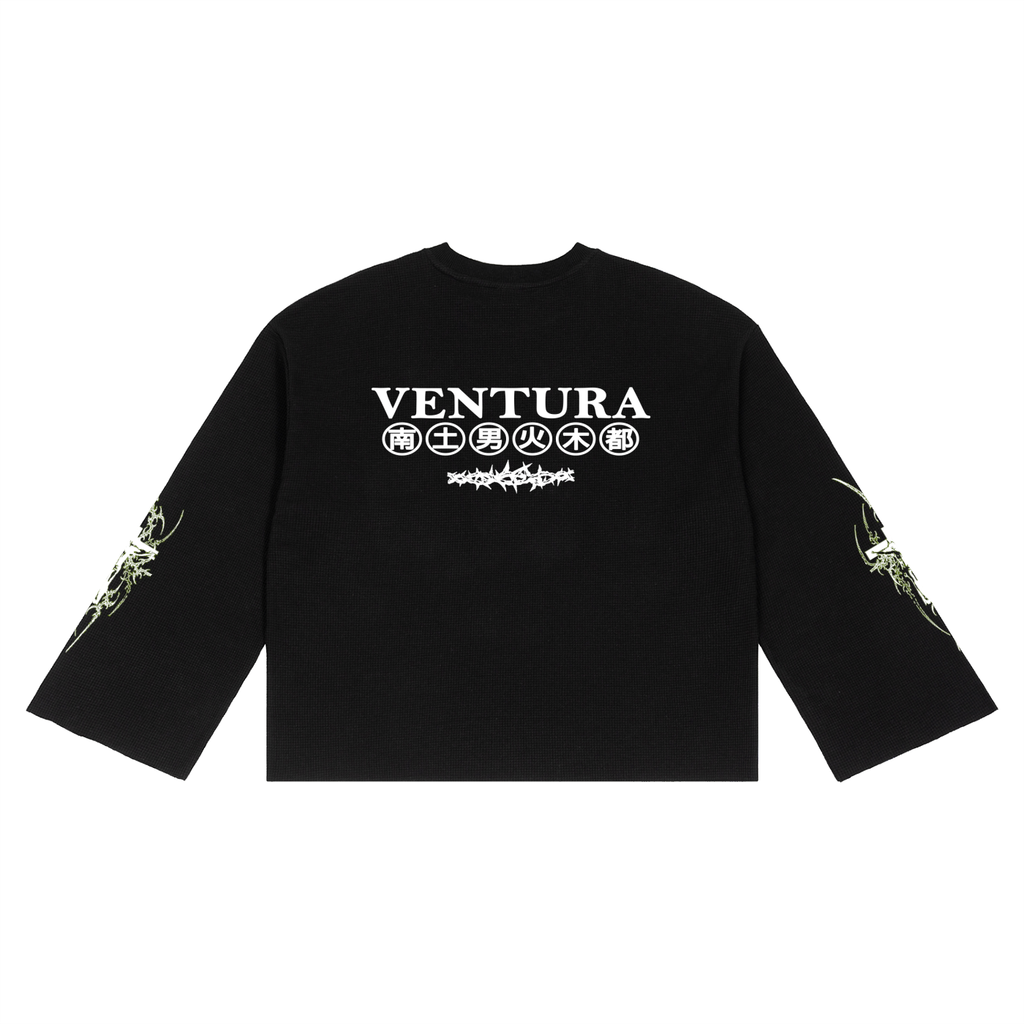 Ventura Legacy | Unisex Waffle Raw Edge T-Shirt Mercy