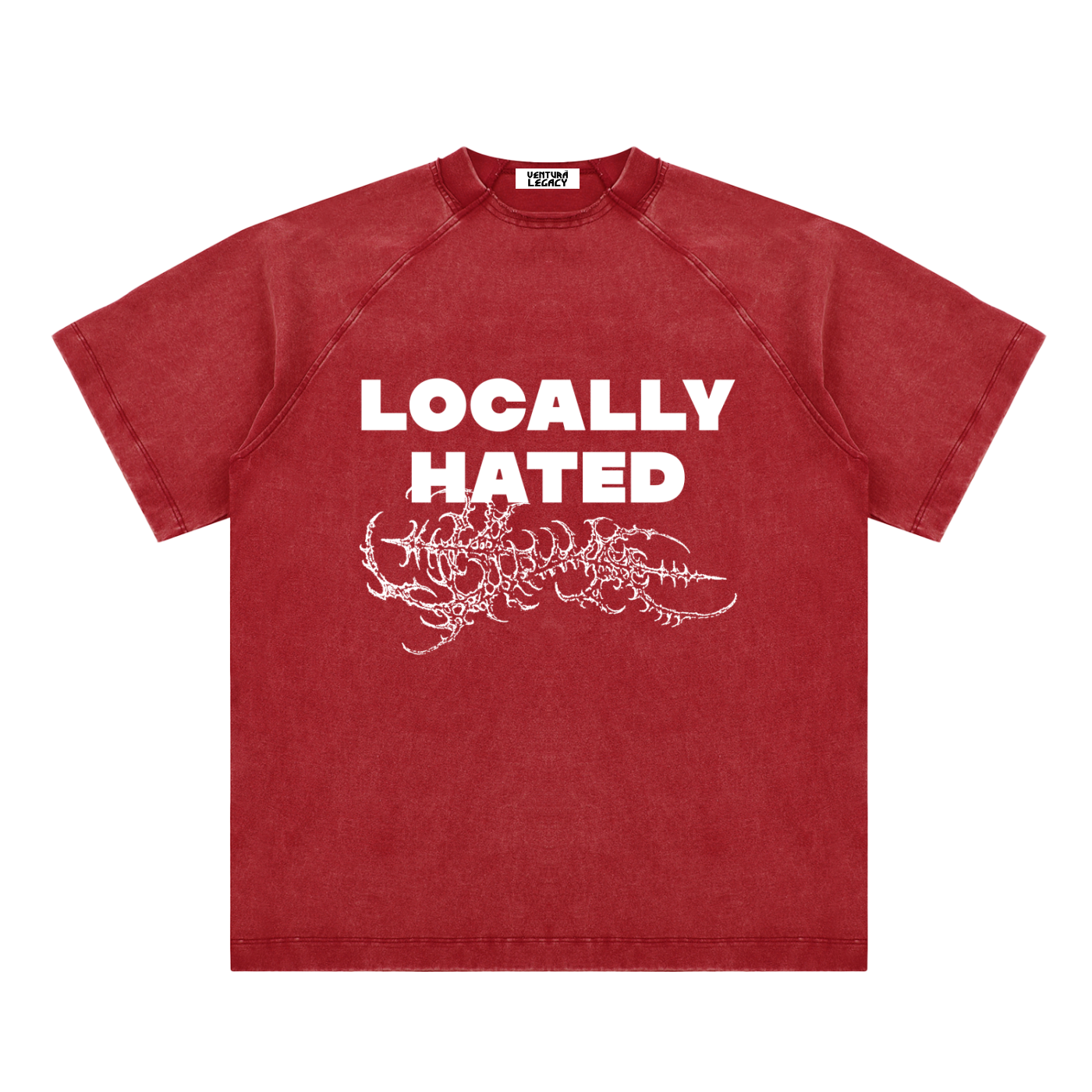 Ventura Legacy | Vintage Washed Raglan Cotton T-Shirt Hated