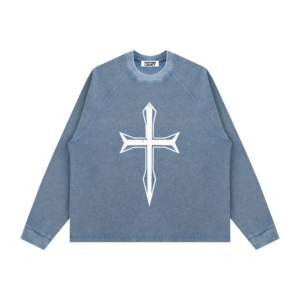 Ventura Legacy | Unisex Vintage Wash Boxy  Waffle Sweatshirt Northmark