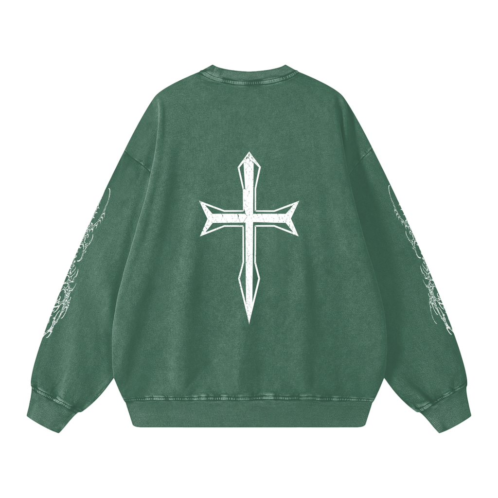 Snow Washed Oversized Sweatshirt