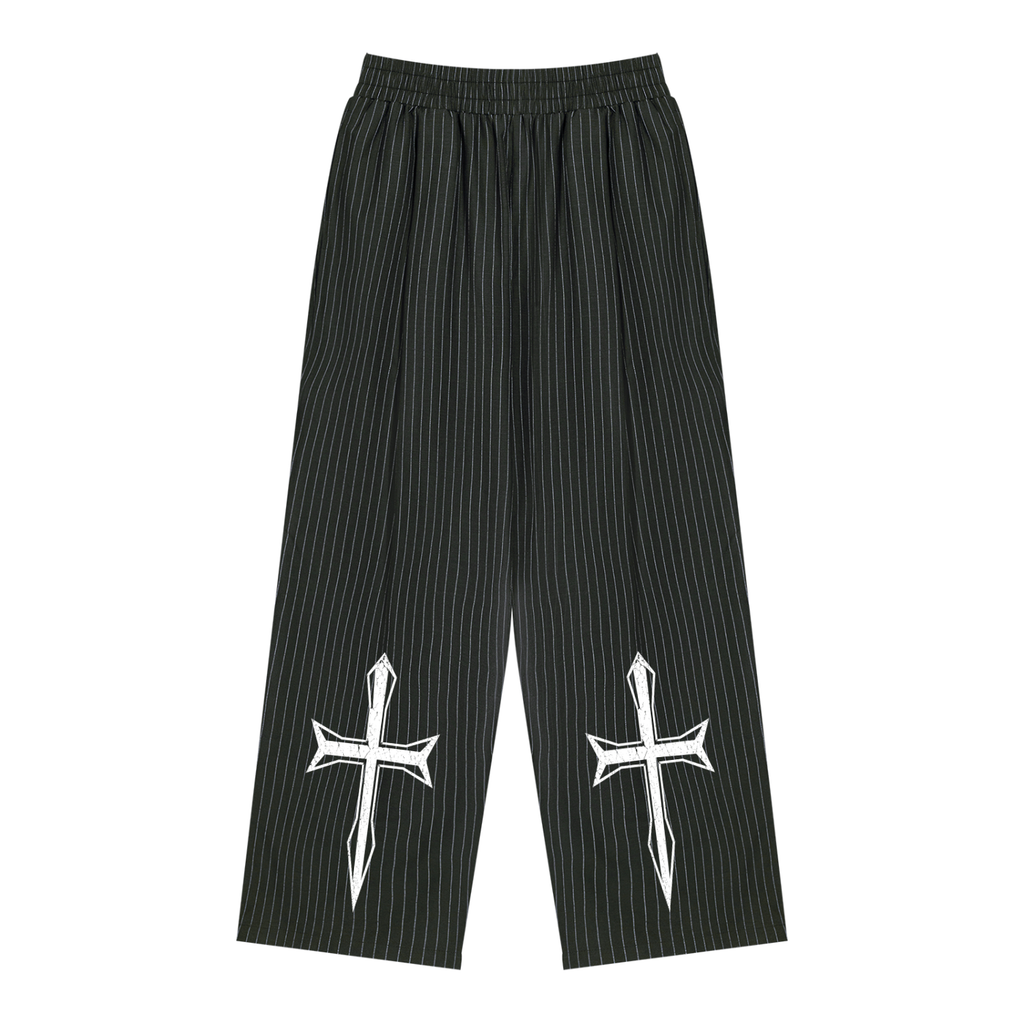 Ventura Legacy | Unisex Striped Pleated Pants Cross