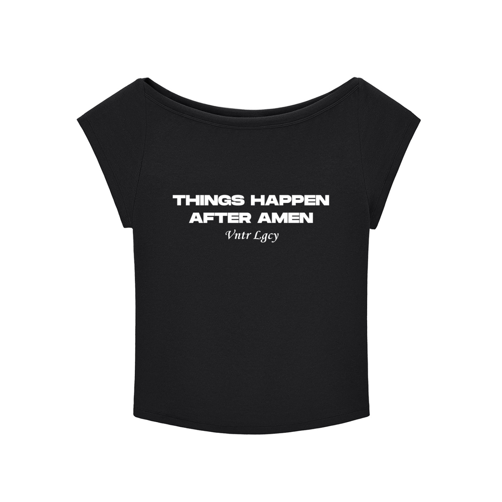 Ventura Legacy | Essential Wide Neck Baby T-shirt Amen