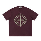 Heavyweight Vintage Washed Frayed T-Shirt