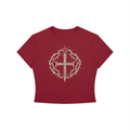 Women's Crewneck Crop T-Shirt