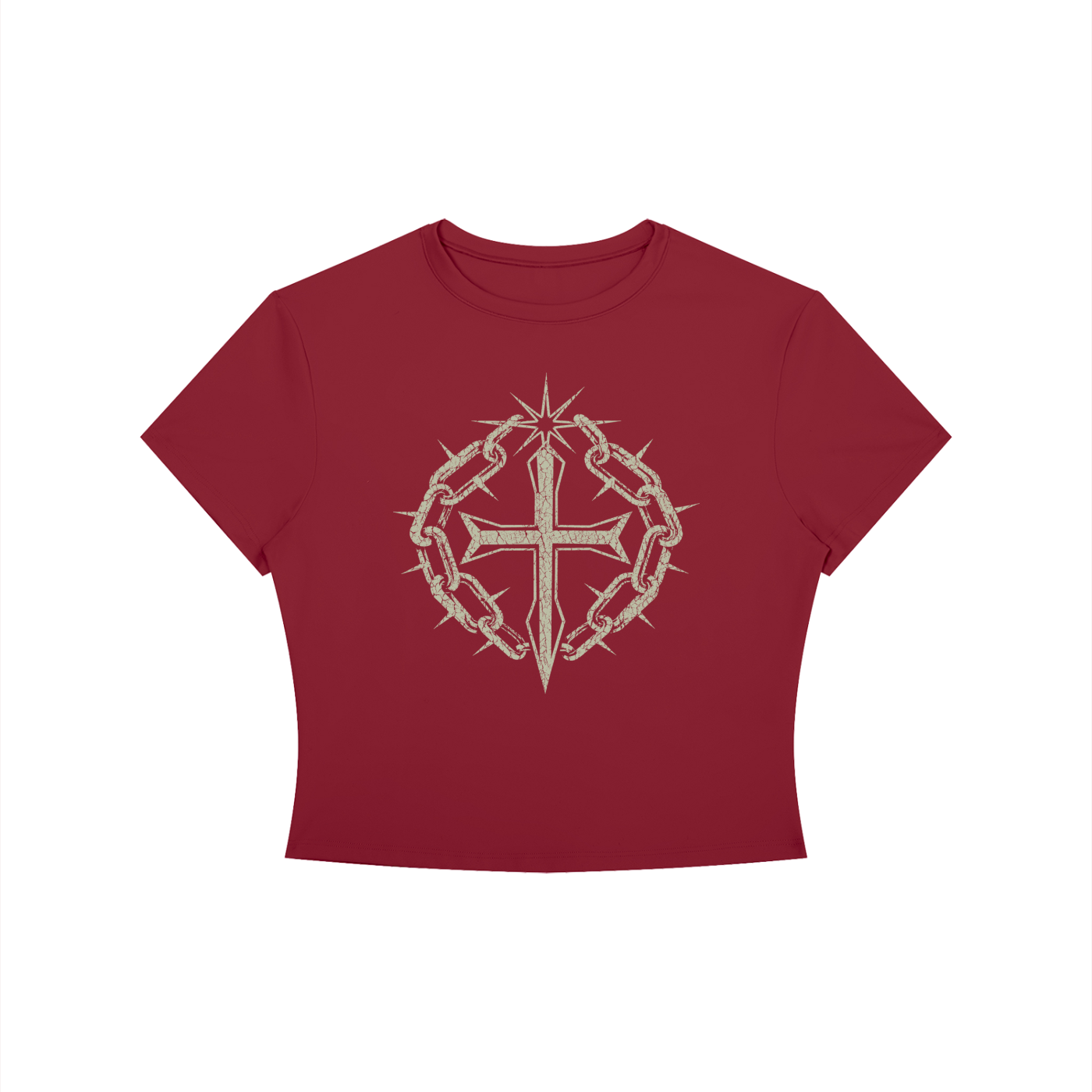Women's Crewneck Crop T-Shirt