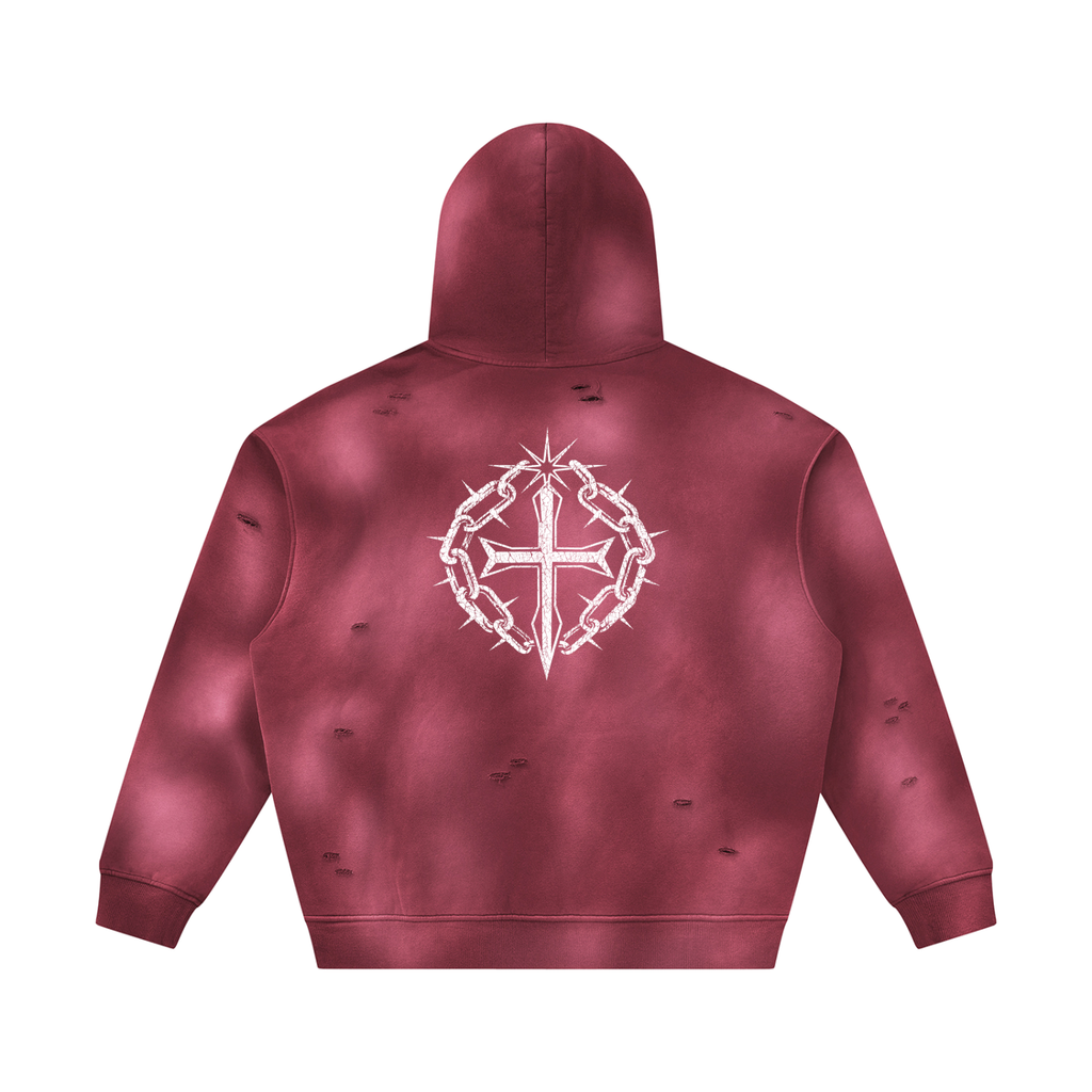 Ventura Legacy | Unisex Sunfade Frayed Fleece Hoodie Northmark