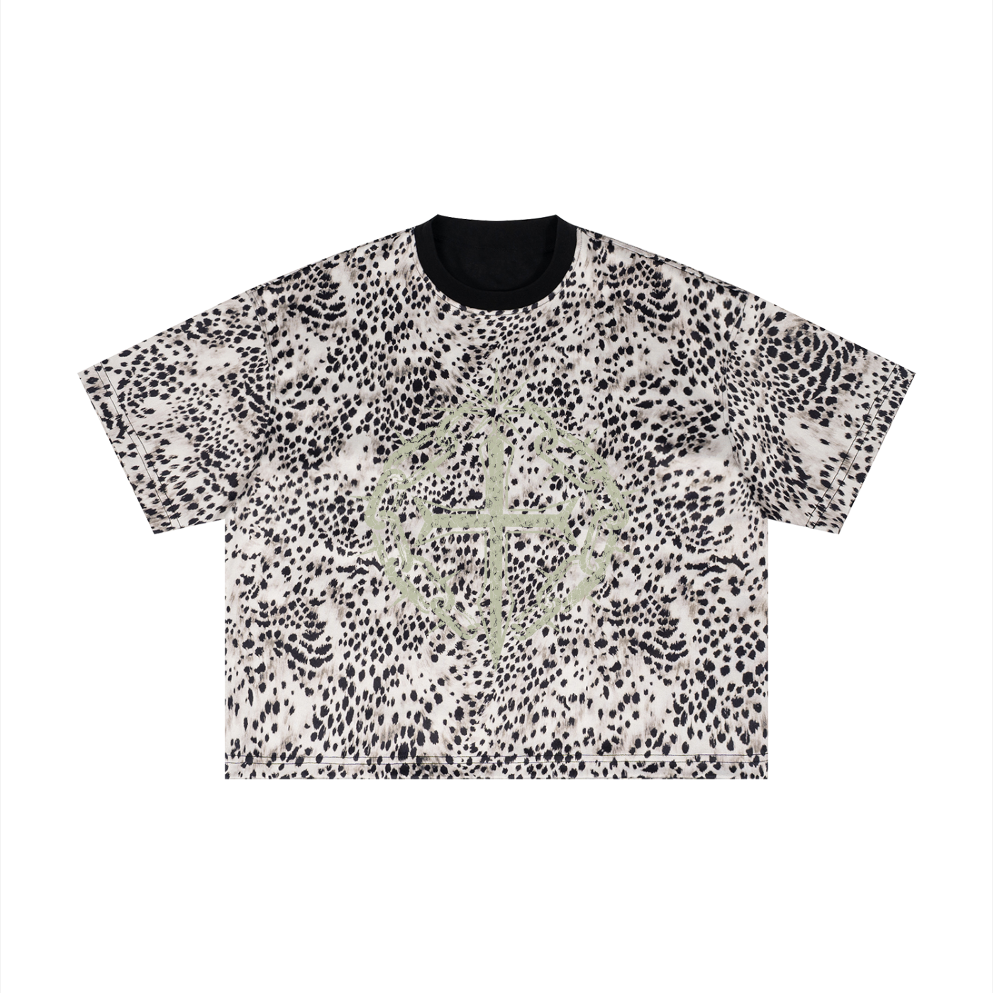 Unisex Leopard Print Boxy T-Shirt