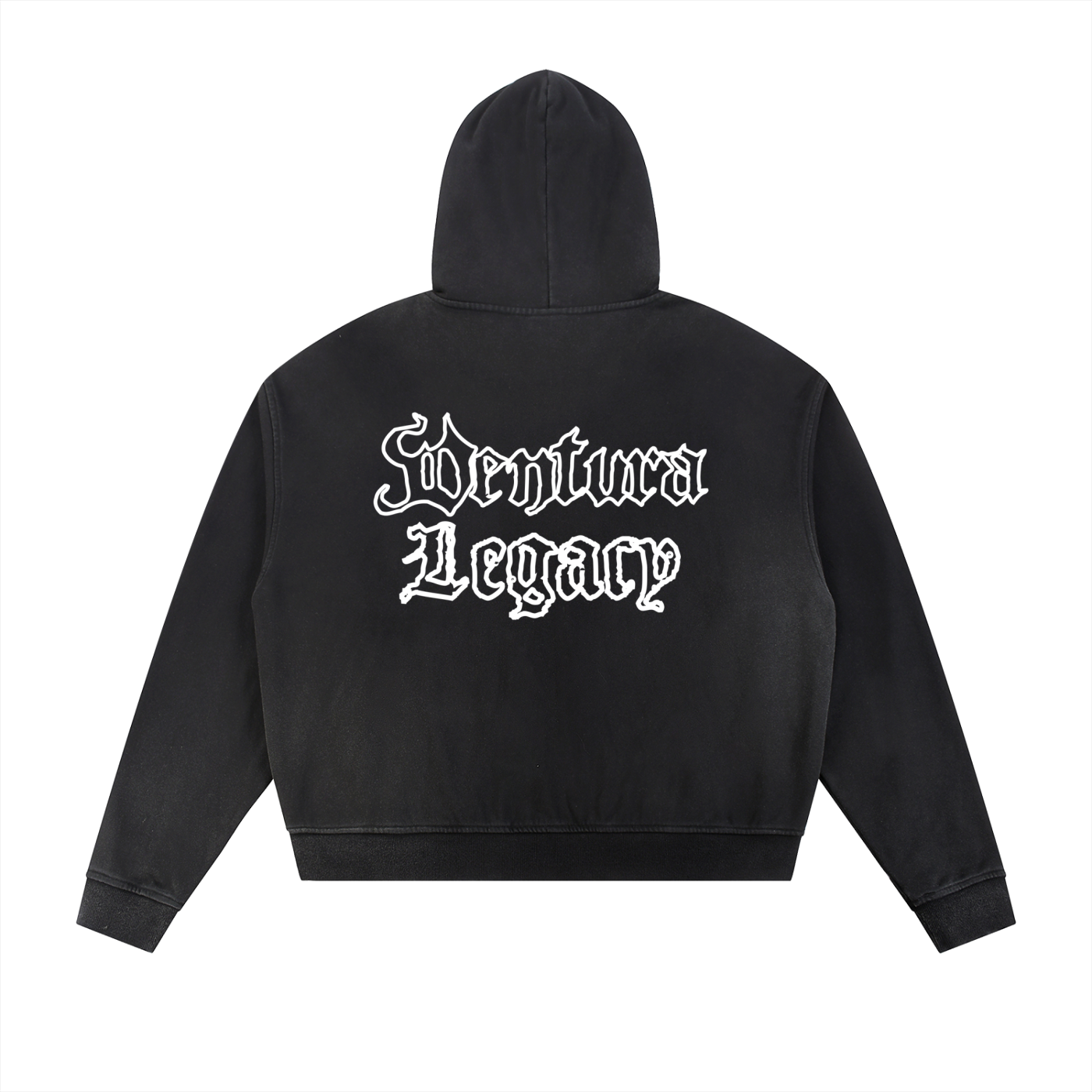 Ventura Legacy | Sun Fade Frayed Raw Edge Fleece Zip Hoodie Northmark