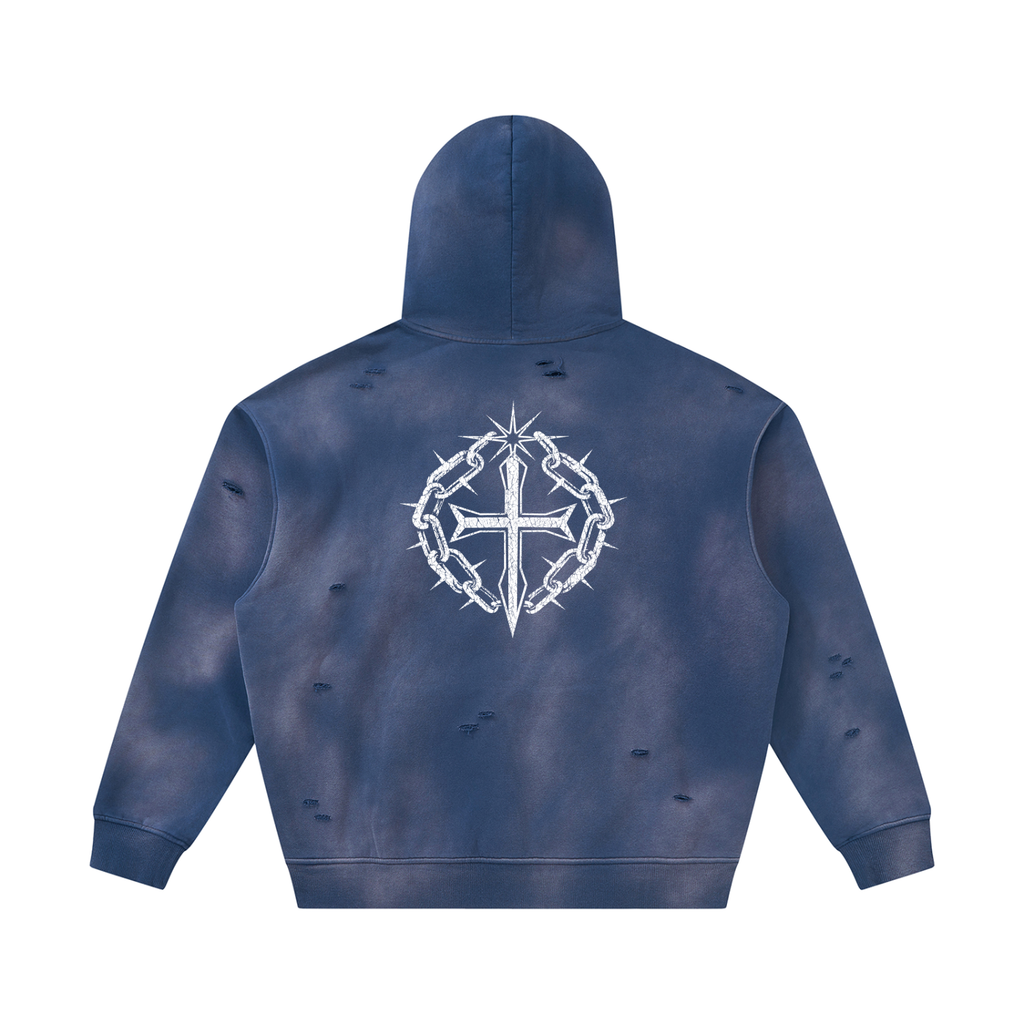 Ventura Legacy | Unisex Sunfade Frayed Fleece Hoodie Northmark