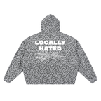 Ventura Legacy | Unisex Leopard Print Waffle Full Zip Hoodie Hated
