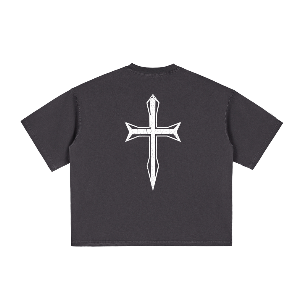 Ventura Legacy |Vintage Washed Boxy T-Shirt Cross