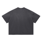 Vintage Washed Distressed Boxy Oversized T-Shirt