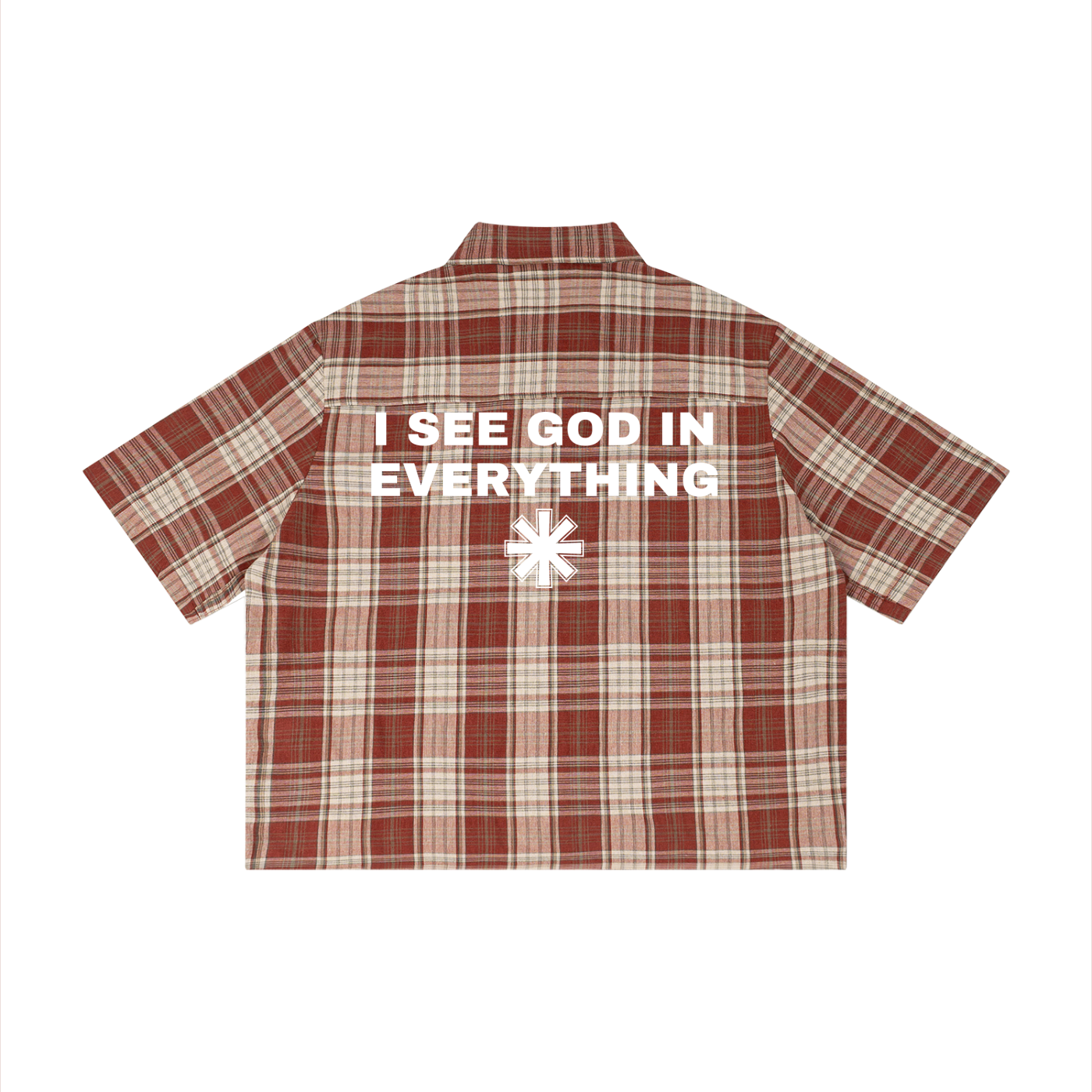 Ventura Legacy | Unisex Plaid Boxy Short Sleeve Shirt I See God